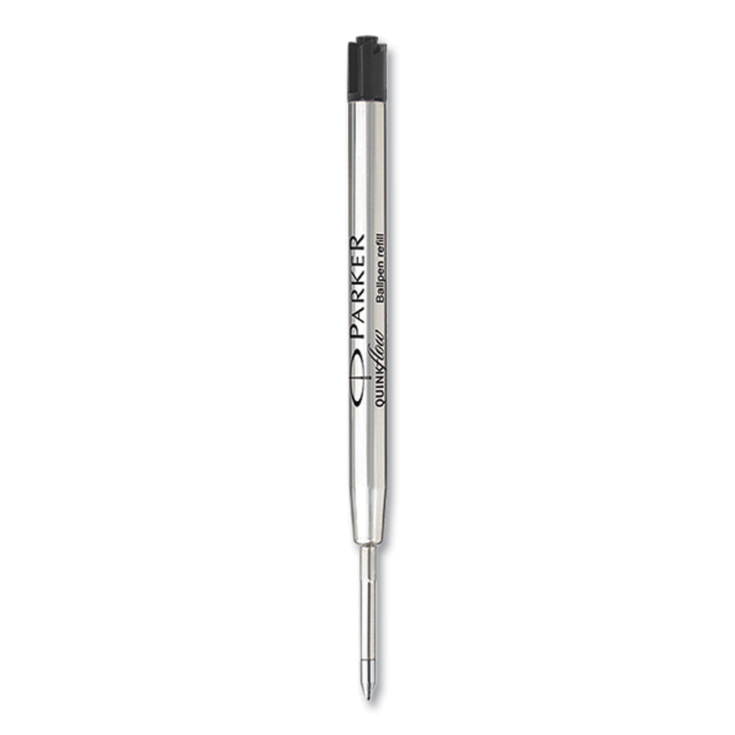 Quinkflow Refill for Parker Ballpoint Pen, Medium Tip, Black Ink, 3/Pack (2119151)