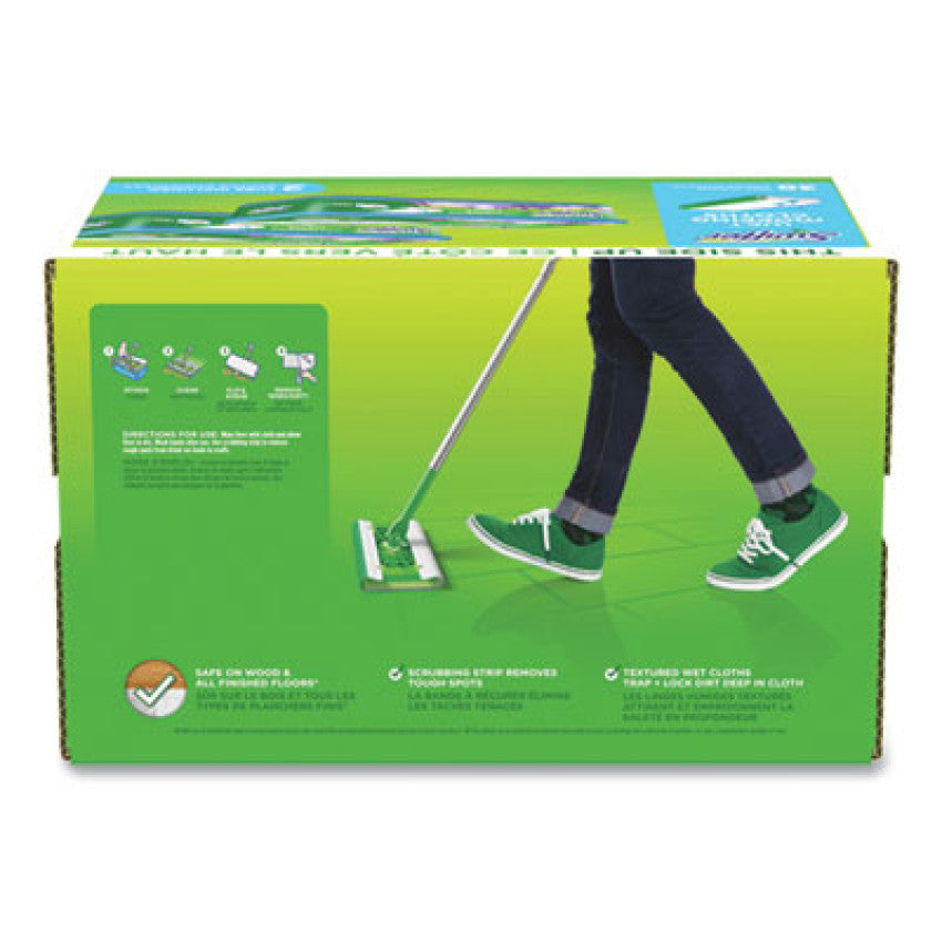 Swiffer Sweeper TRAP + LOCK Wet Mop Cloth, 8 x 10, White, Lavender Scent, 38/Pack (00743)