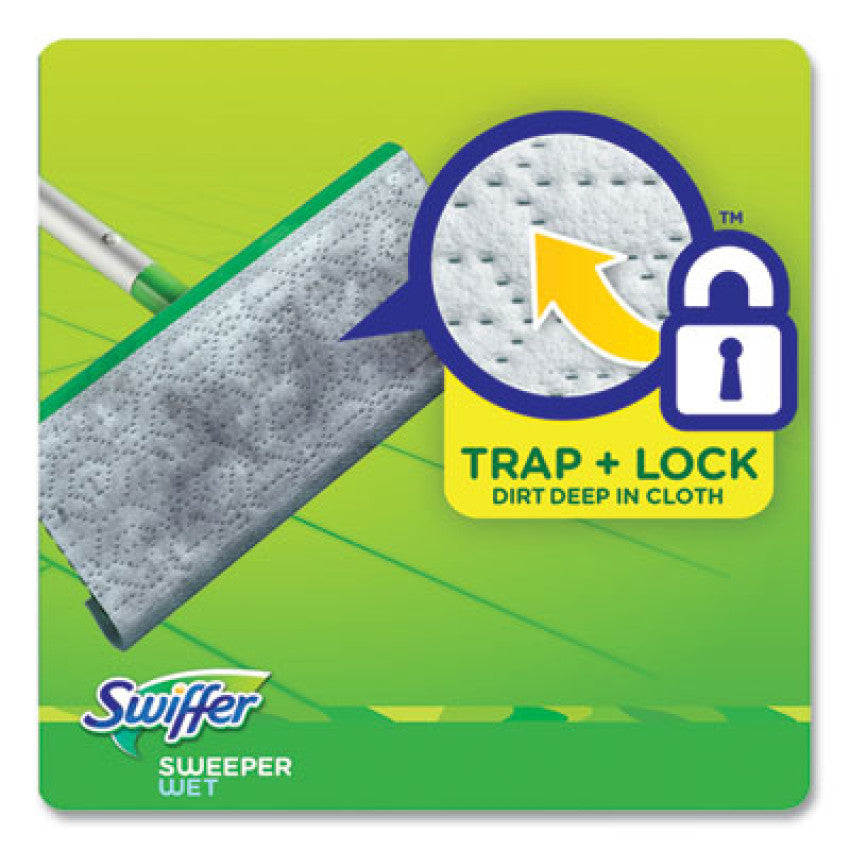 Swiffer Sweeper TRAP + LOCK Wet Mop Cloth, 8 x 10, White, Lavender Scent, 38/Pack (00743)