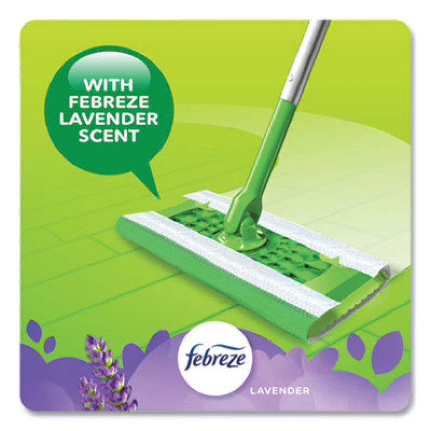 Swiffer Sweeper TRAP + LOCK Wet Mop Cloth, 8 x 10, White, Lavender Scent, 38/Pack (00743)