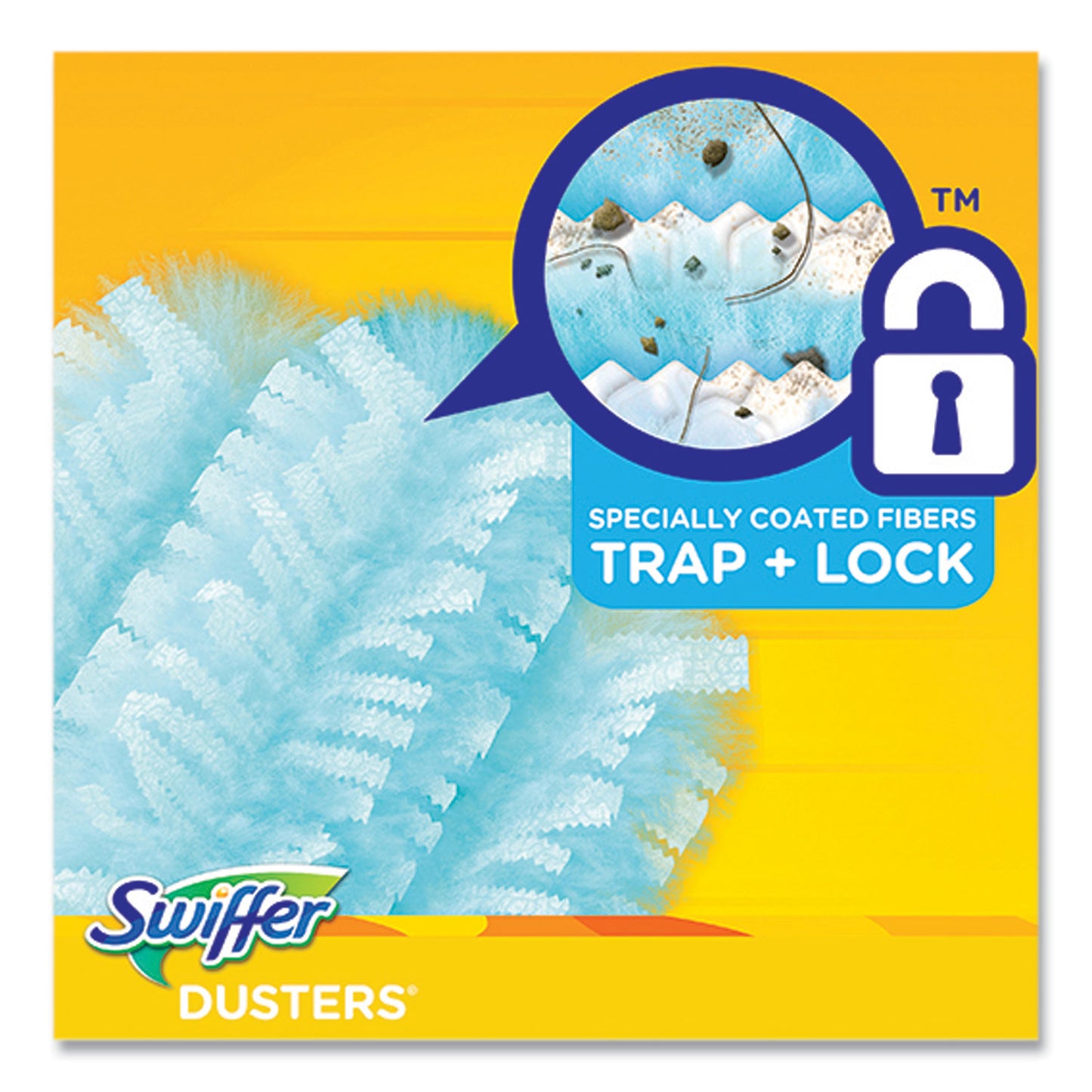 Swiffer Dusters Refill, Dust Lock Fiber, Blue, Gain Original Scent, 10/Pack (08306)