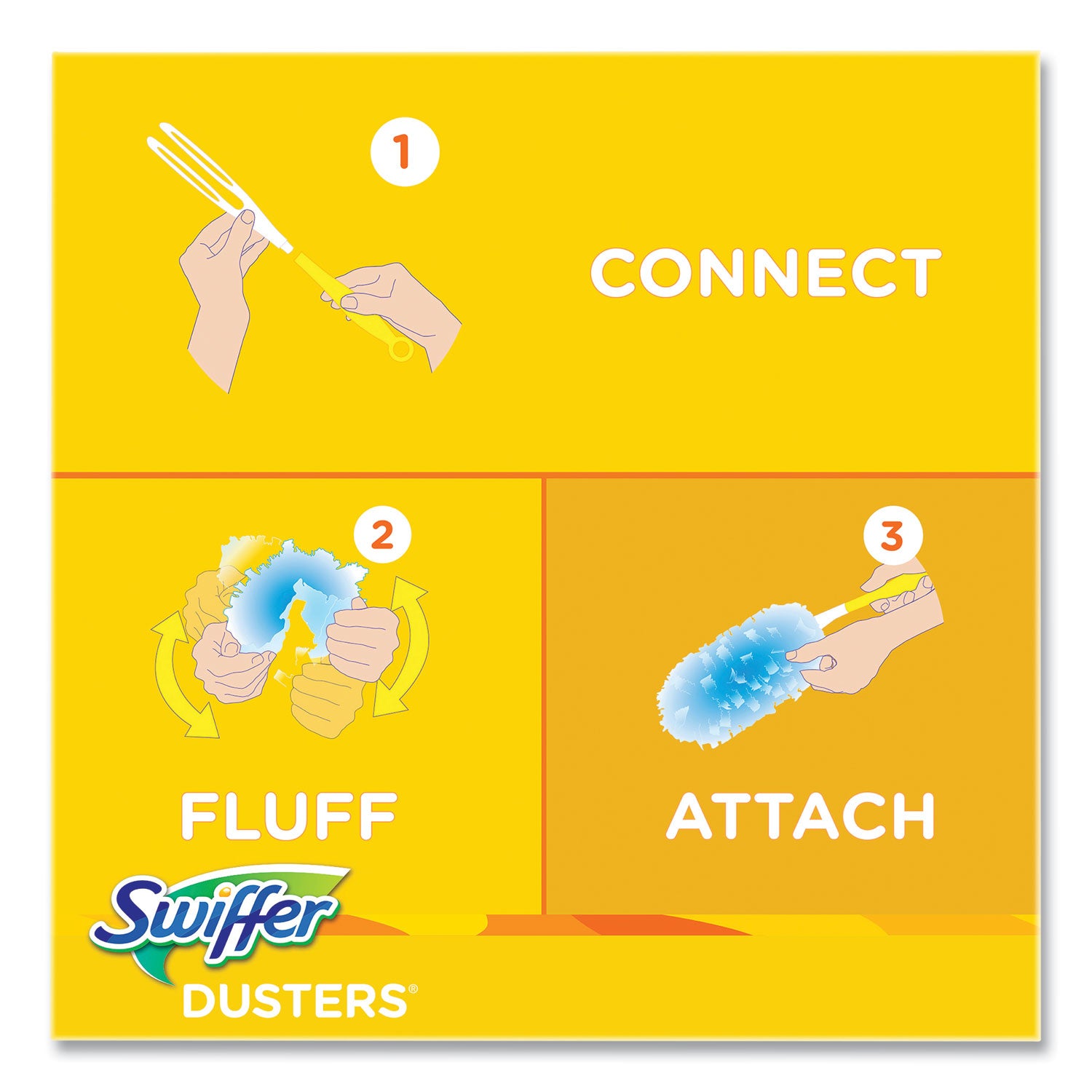 Swiffer Dusters Refill, Dust Lock Fiber, Blue, Gain Original Scent, 10/Pack (08306)