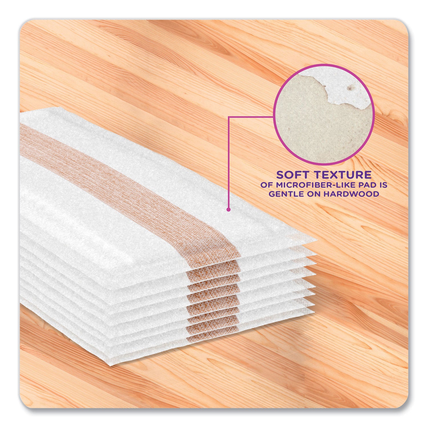 Swiffer WetJet System Wood Mopping Pad, 5.4 x 11.3, White, 20/Pack (76563)