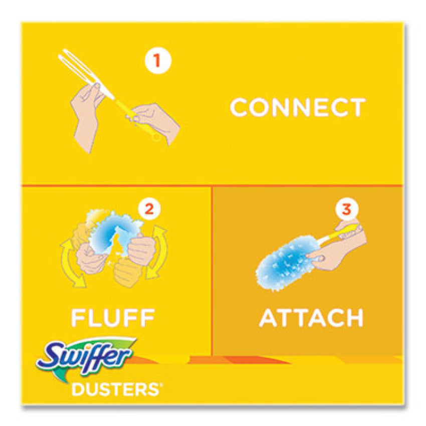 Swiffer Dusters Refill, Dust Lock Fiber, Blue, Gain Original Scent, 18/Pack (99058)