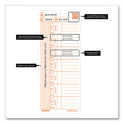 uPunch Time Card for PK1100 Time Clock, Two Sides, 3.38 x 8.25, 100/Pack (C1100)