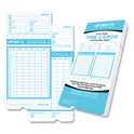 uPunch Pay-to-Punch Time Card for SB1200 Time Clock, Two Sides, 3.38 x 7.38, 100/Pack (CB1100)