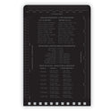 Rite in the Rain All-Weather Wire-O Notepad, Universal: Narrow Rule and Quadrille Rule, Black Cover, 50 White 3 x 5 Sheets (735)