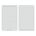 Rite in the Rain All-Weather Wire-O Notepad, Universal: Narrow Rule and Quadrille Rule, Black Cover, 50 White 4 x 6 Sheets (746)