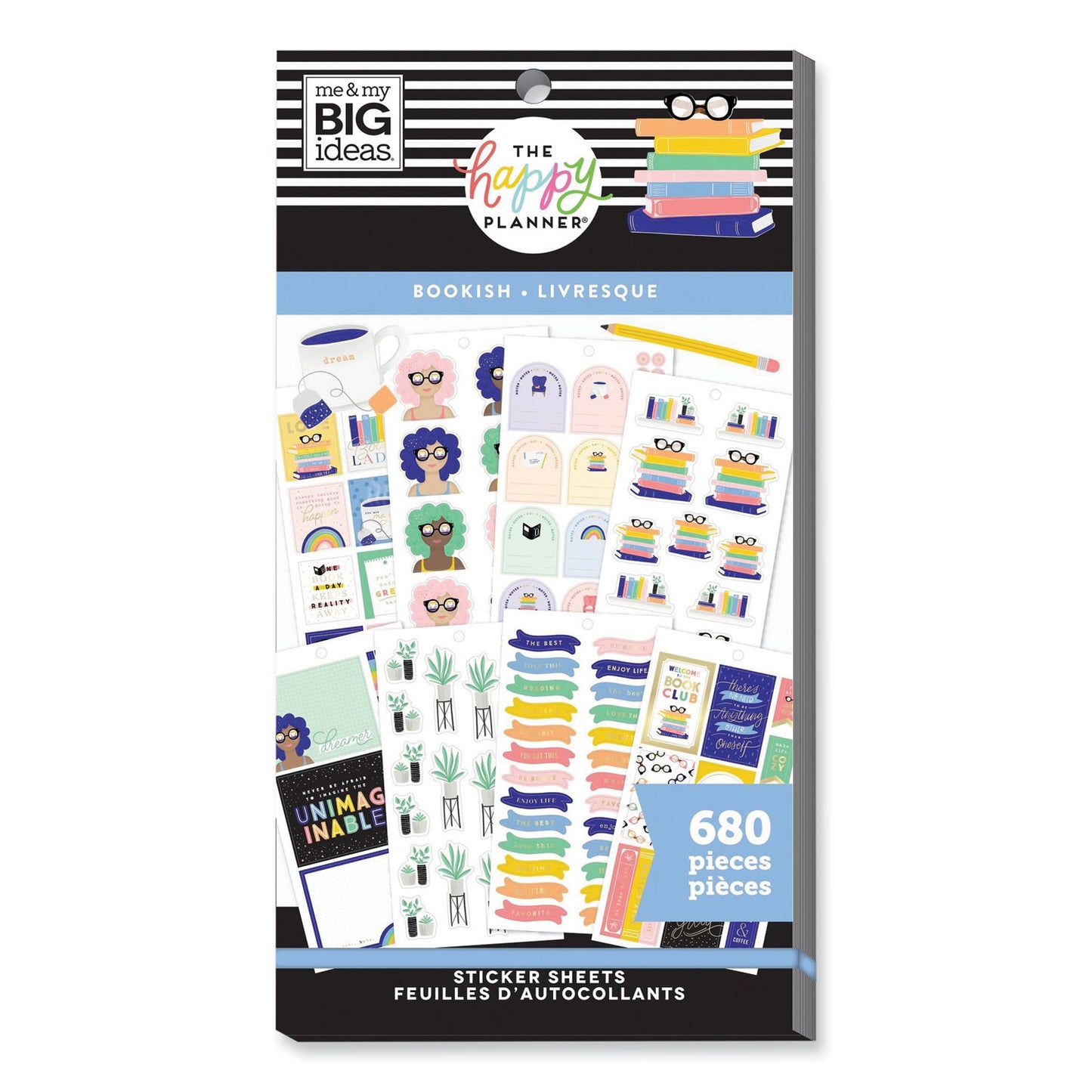 The Happy Planner me and my BIG ideas Stickers, Booklist Theme, 680 Stickers (PPSV1933048)