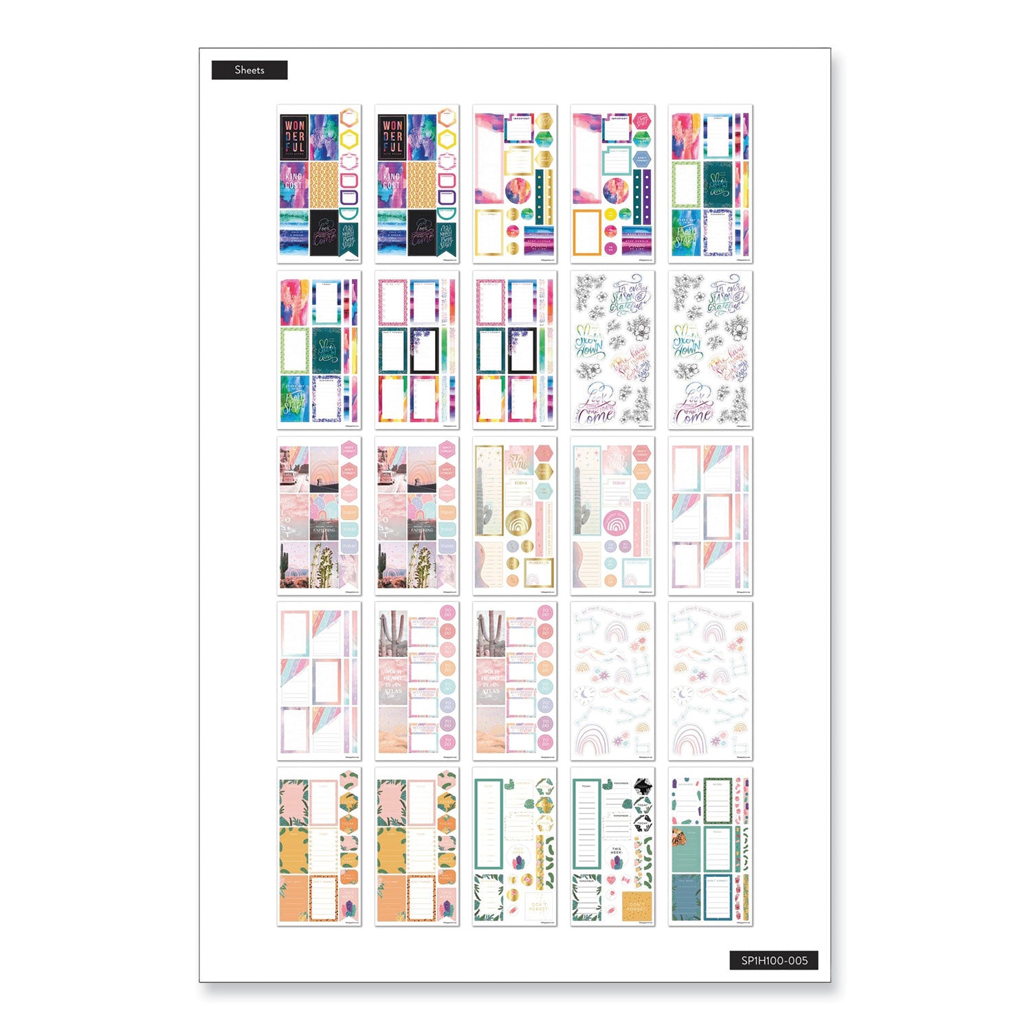 The Happy Planner All the Essentials Mega Value Pack Stickers, Productivity Theme, 2,172 Stickers (SP1H100005)