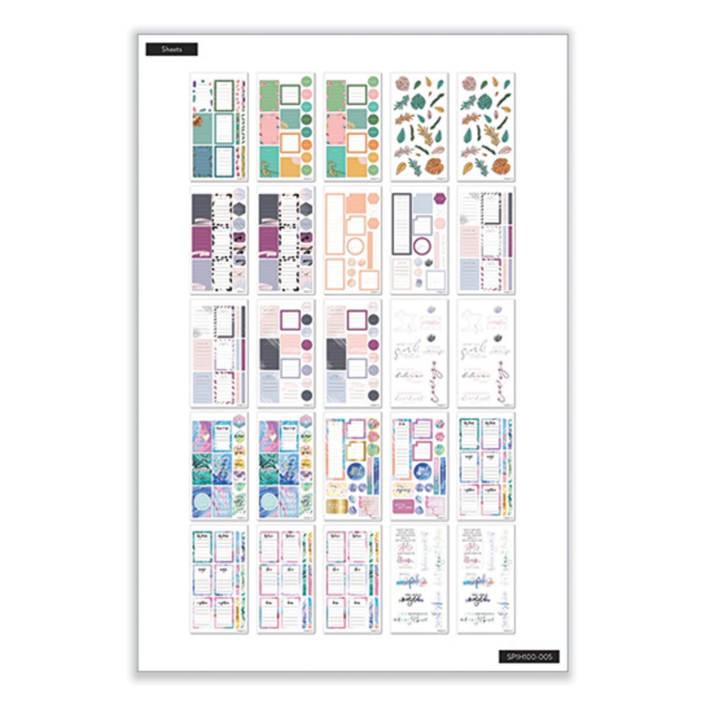 The Happy Planner All the Essentials Mega Value Pack Stickers, Productivity Theme, 2,172 Stickers (SP1H100005)