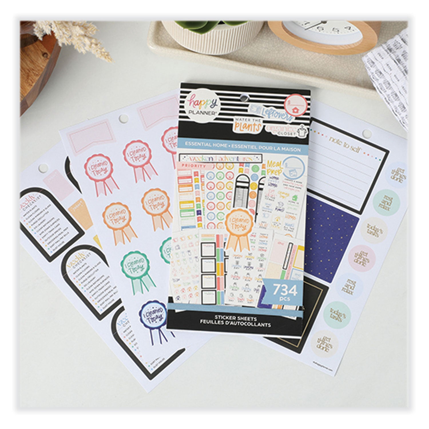 The Happy Planner Essentials Home Classic Stickers, Productivity Theme, 734 Stickers (SVP130149)