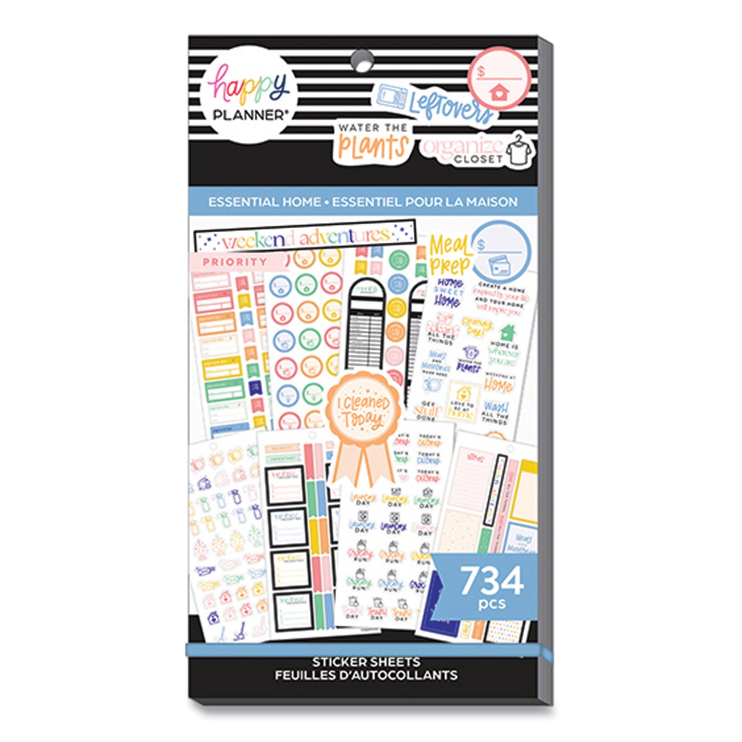 The Happy Planner Essentials Home Classic Stickers, Productivity Theme, 734 Stickers (SVP130149)