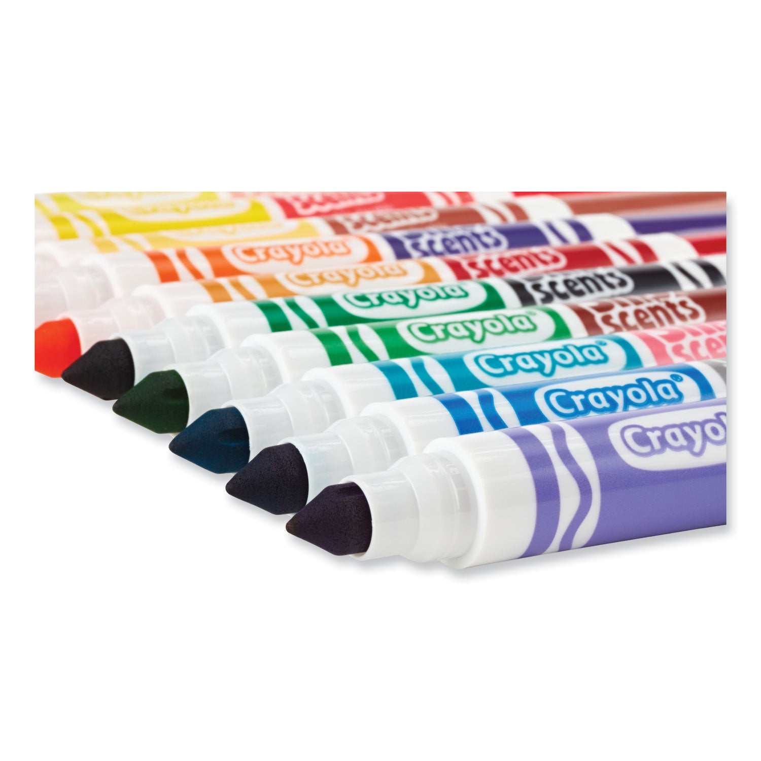 Crayola Silly Scents Smash Up Dual Ended Markers, Broad Tip, Assorted, 10/Pack (588342)