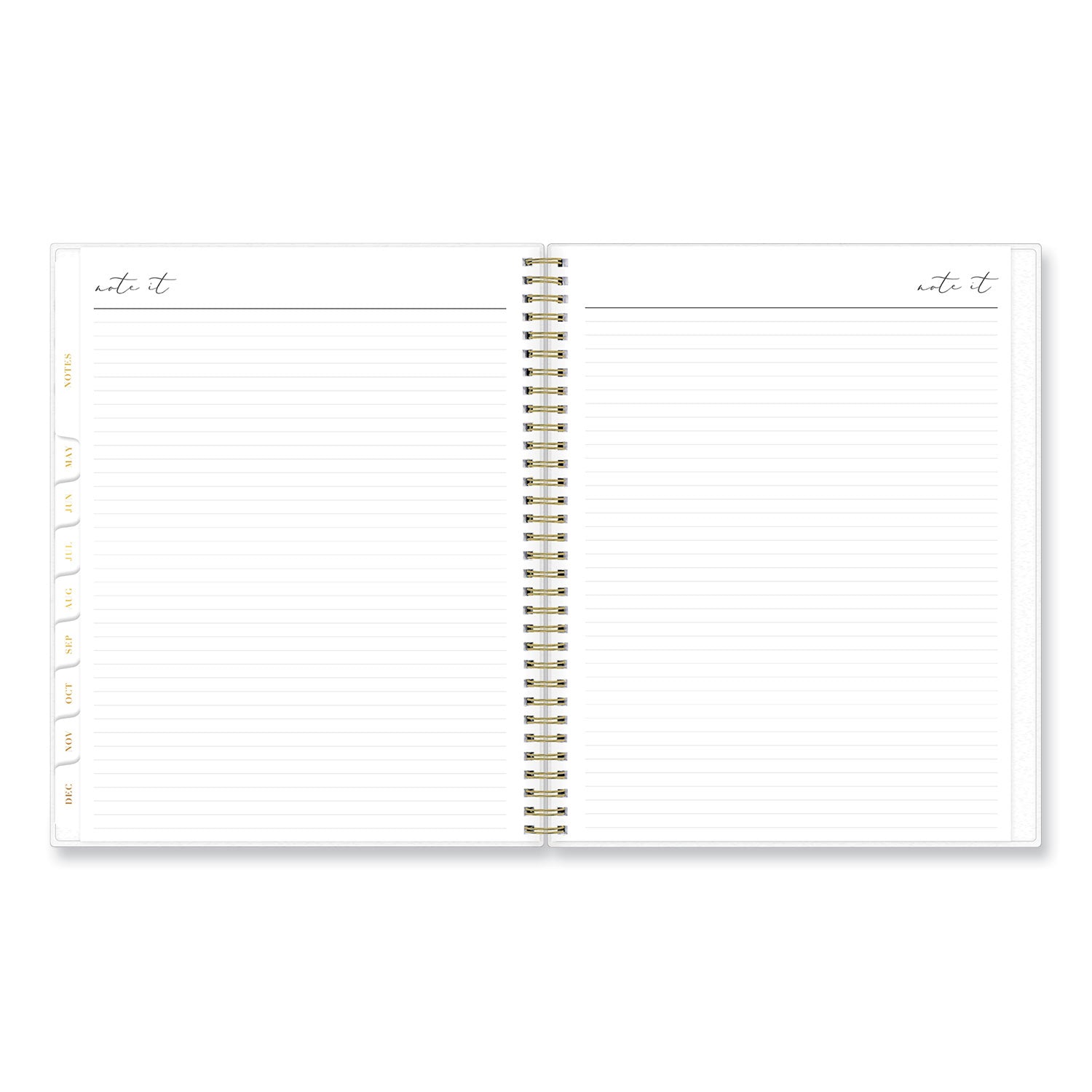 Blue Sky Life Note-It Leah Weekly/Monthly Notes Planner, Floral Artwork, 11 x 8.5, Gray/Pink/White Cover, 12-Month (Jan to Dec): 2025 (139479)