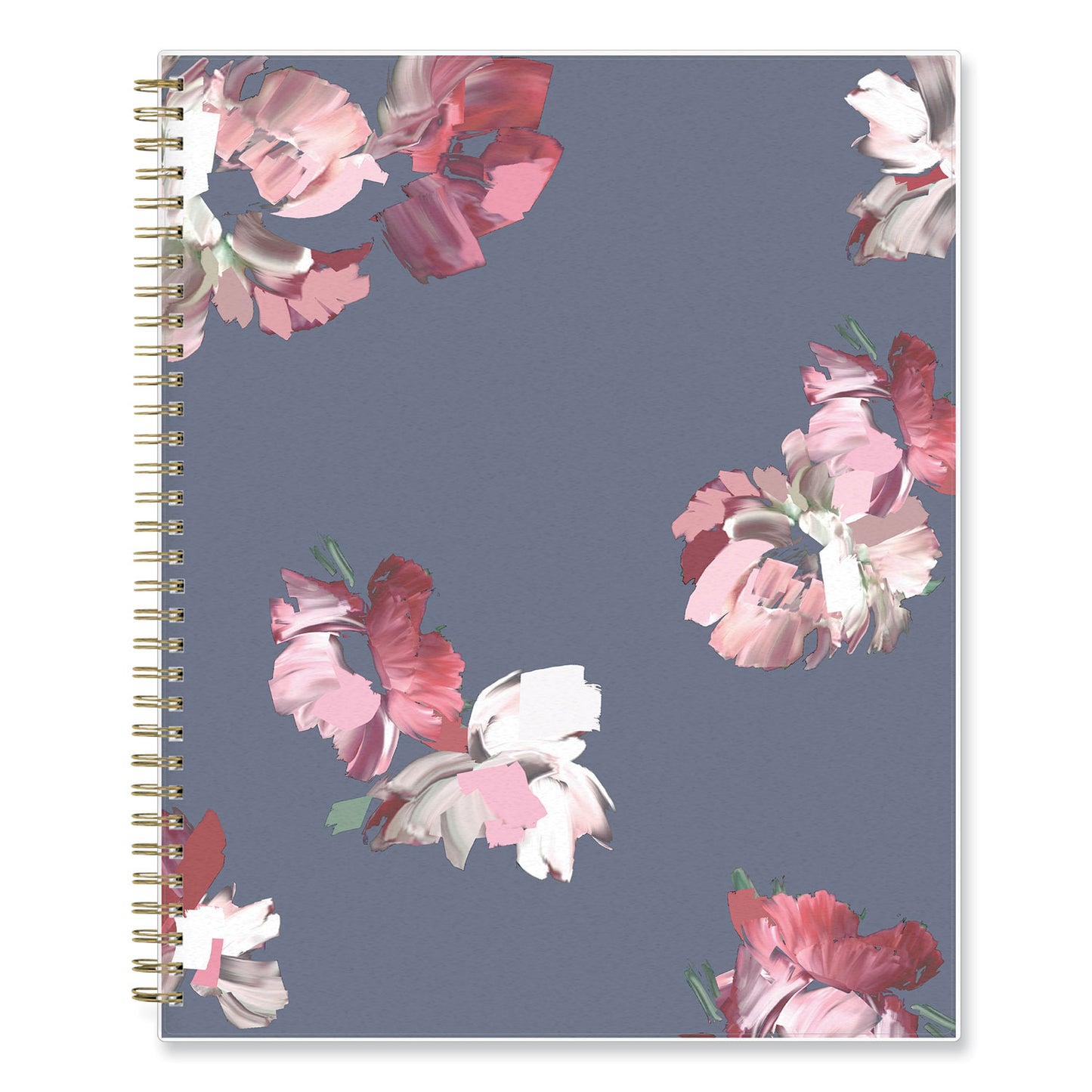 Blue Sky Life Note-It Leah Weekly/Monthly Notes Planner, Floral Artwork, 11 x 8.5, Gray/Pink/White Cover, 12-Month (Jan to Dec): 2025 (139479)