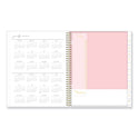 Blue Sky Life Note-It Leah Weekly/Monthly Notes Planner, Floral Artwork, 11 x 8.5, Gray/Pink/White Cover, 12-Month (Jan to Dec): 2025 (139479)