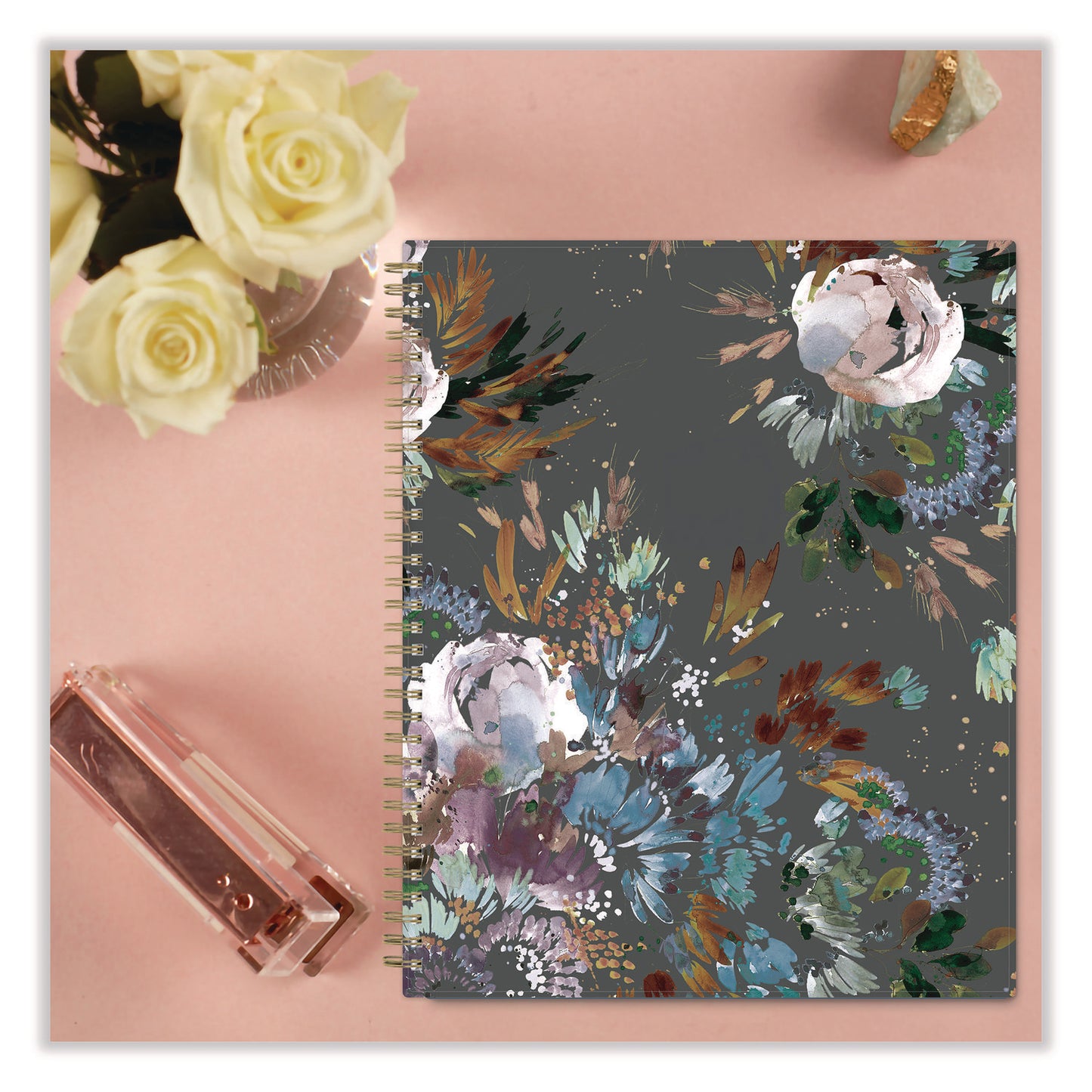 Blue Sky Kelly Ventura Midnight Garden Weekly/Monthly Planner, Floral Artwork, 11 x 8.5, Multicolor Cover, 12-Month (Jan to Dec): 2025 (140944)