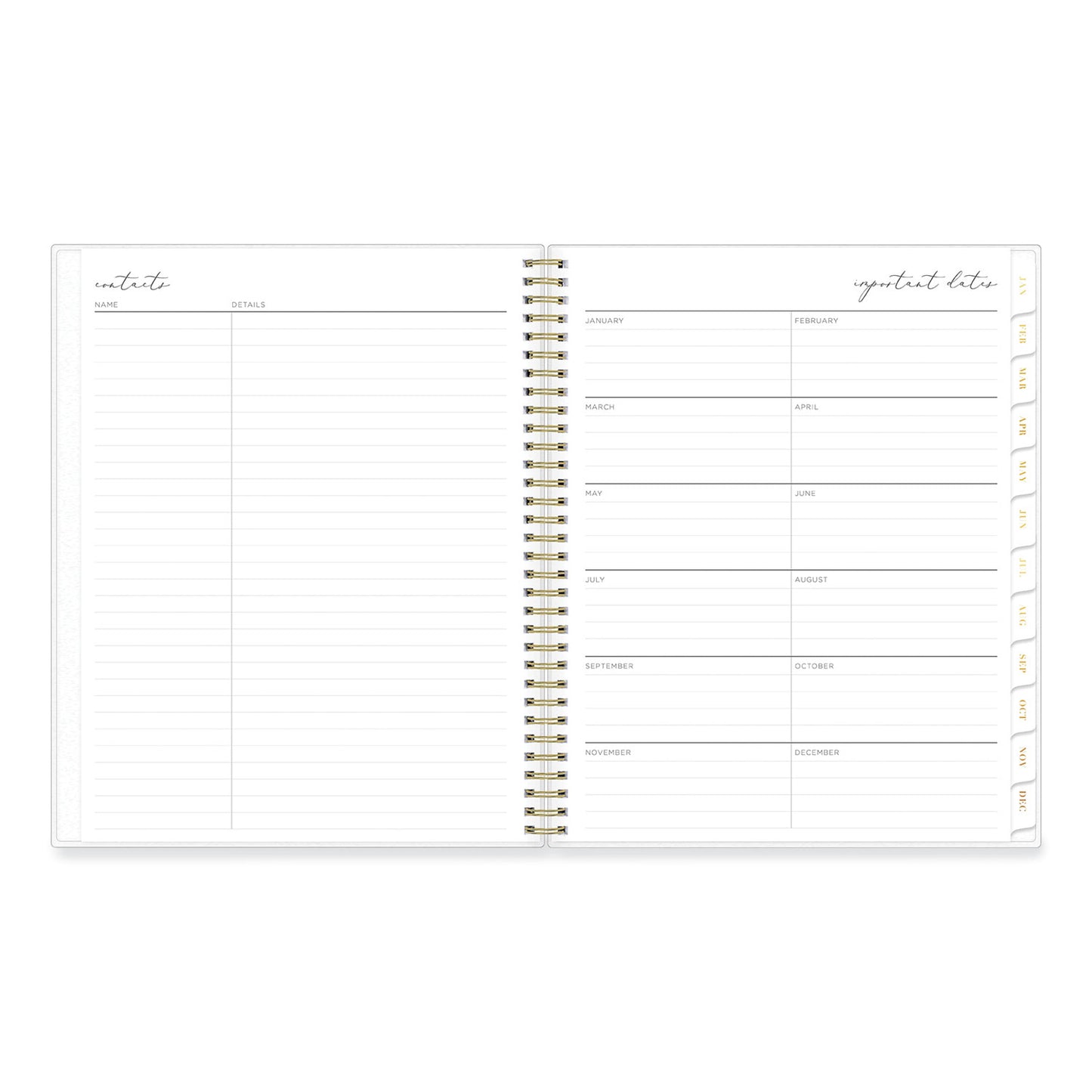 Blue Sky Life Note-It Leah Weekly/Monthly Notes Planner, Floral Artwork, 11 x 8.5, Gray/Pink/White Cover, 12-Month (Jan to Dec): 2025 (139479)