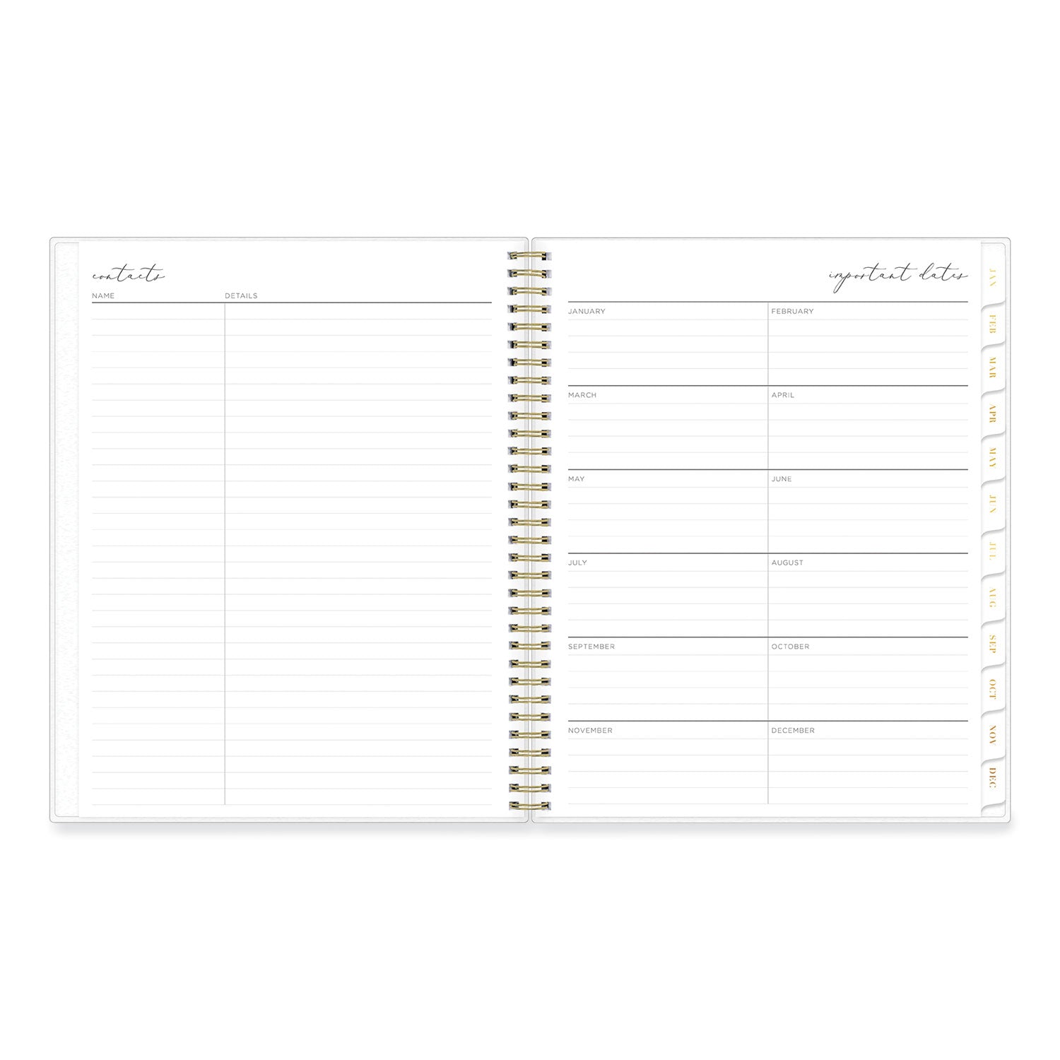 Blue Sky Life Note-It Leah Weekly/Monthly Notes Planner, Floral Artwork, 11 x 8.5, Gray/Pink/White Cover, 12-Month (Jan to Dec): 2025 (139479)