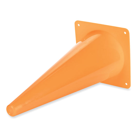 Champion Sports High-Visibility Plastic Cones, 18" Tall, Florescent Orange, 8" x 8" Base (TC18)