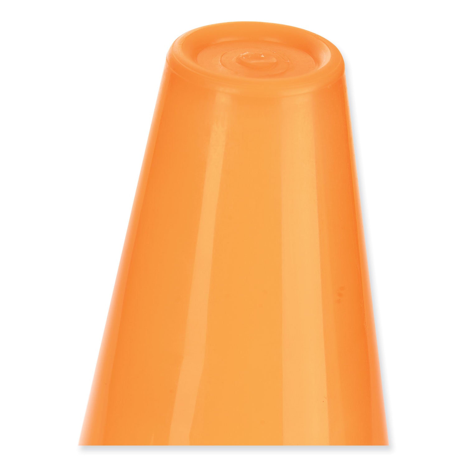 Champion Sports High-Visibility Plastic Cones, 18" Tall, Florescent Orange, 8" x 8" Base (TC18)