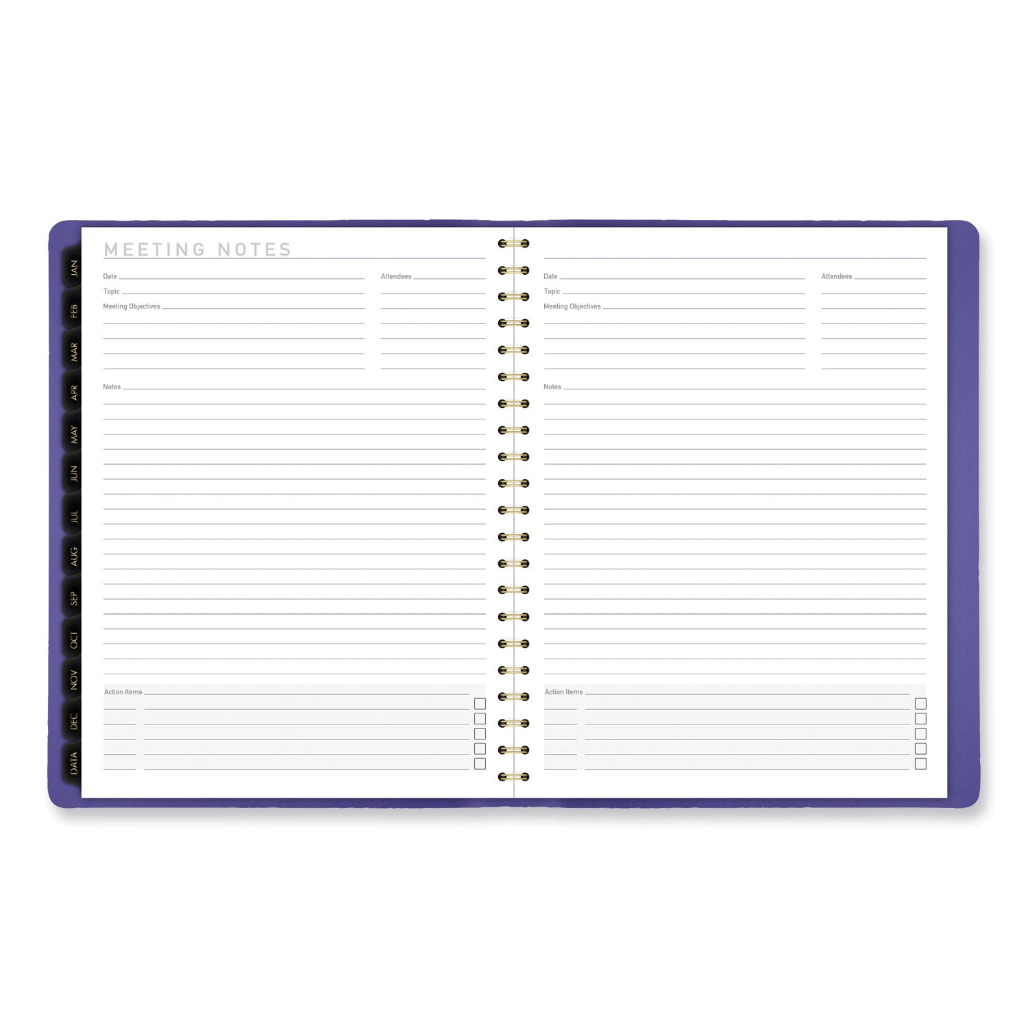 AT-A-GLANCE Contemporary Weekly/Monthly Planner, 11.38 x 9, Purple Cover, 12-Month (Jan to Dec): 2025 (70940X14)