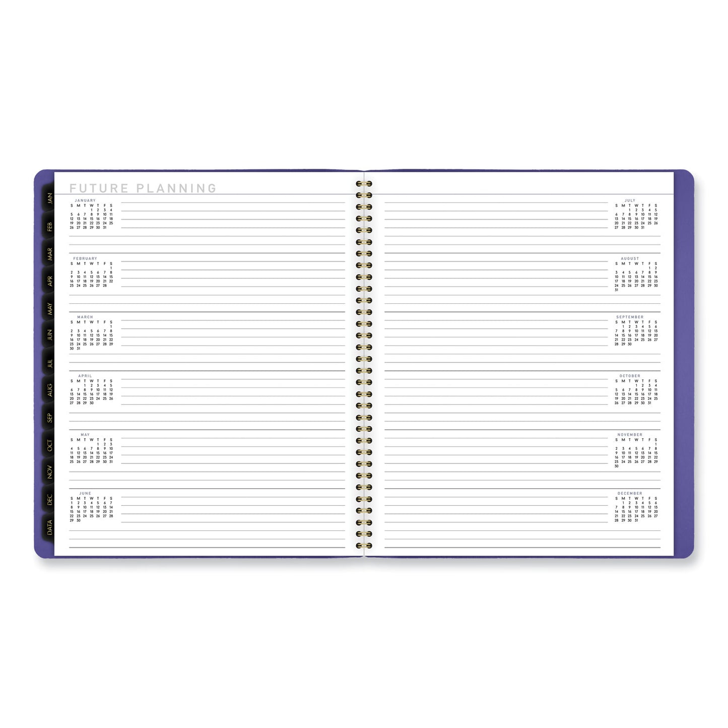 AT-A-GLANCE Contemporary Monthly Planner, 11.38 x 9.63, Purple Cover, 12-Month (Jan to Dec): 2025 (70250X14)