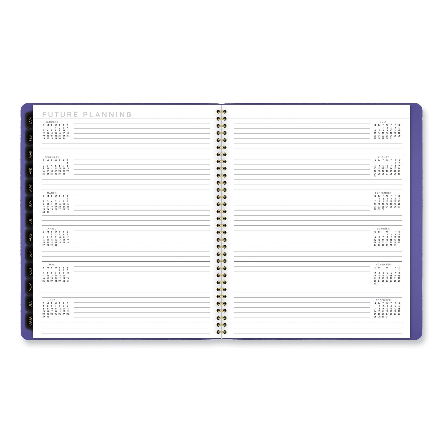 AT-A-GLANCE Contemporary Monthly Planner, 11.38 x 9.63, Purple Cover, 12-Month (Jan to Dec): 2025 (70250X14)