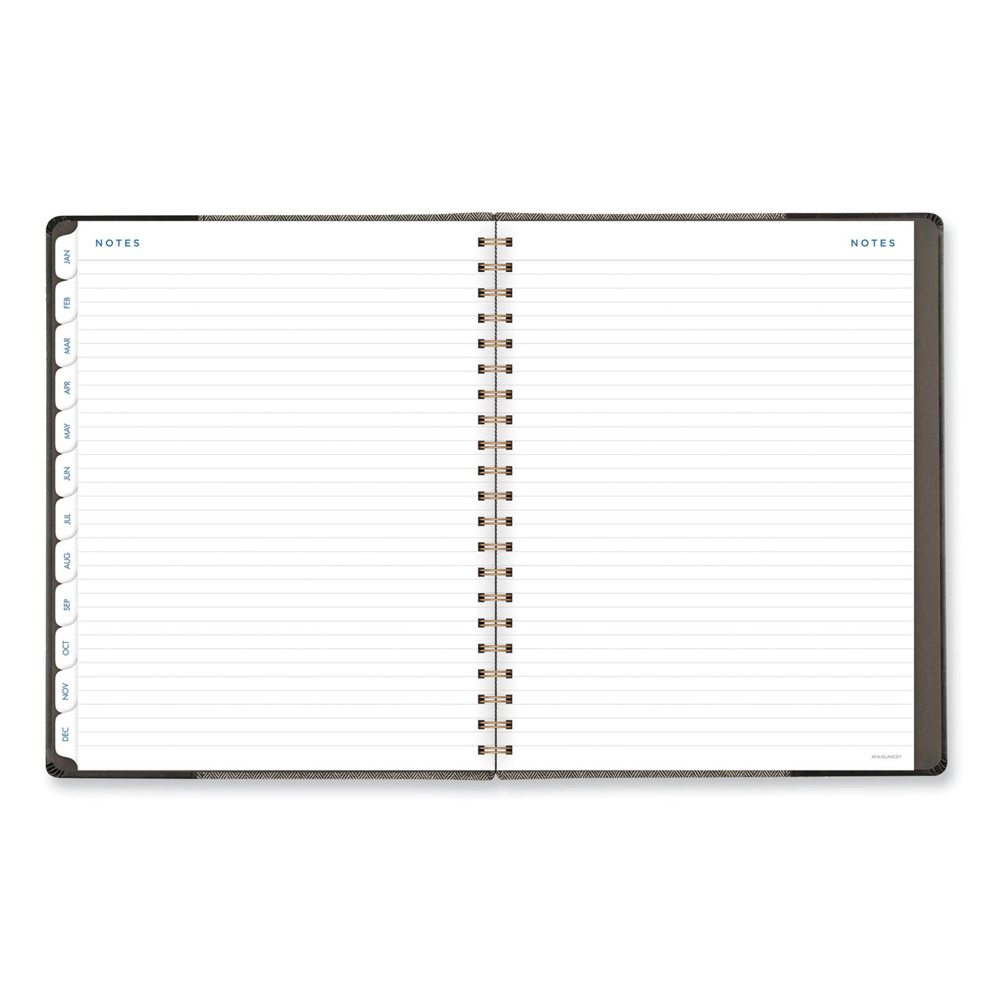 AT-A-GLANCE Signature Collection Black/Gray Felt Weekly/Monthly Planner, 11.25 x 9.5, Black/Gray Cover, 13-Month: Jan 2025 to Jan 2026 (YP90505)