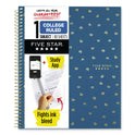 Five Star Style Wirebound Notebook, 1-Subject, Medium/College Rule, Randomly Assorted Cover Colors, (80) 11 x 8.5 Sheets (820156F)