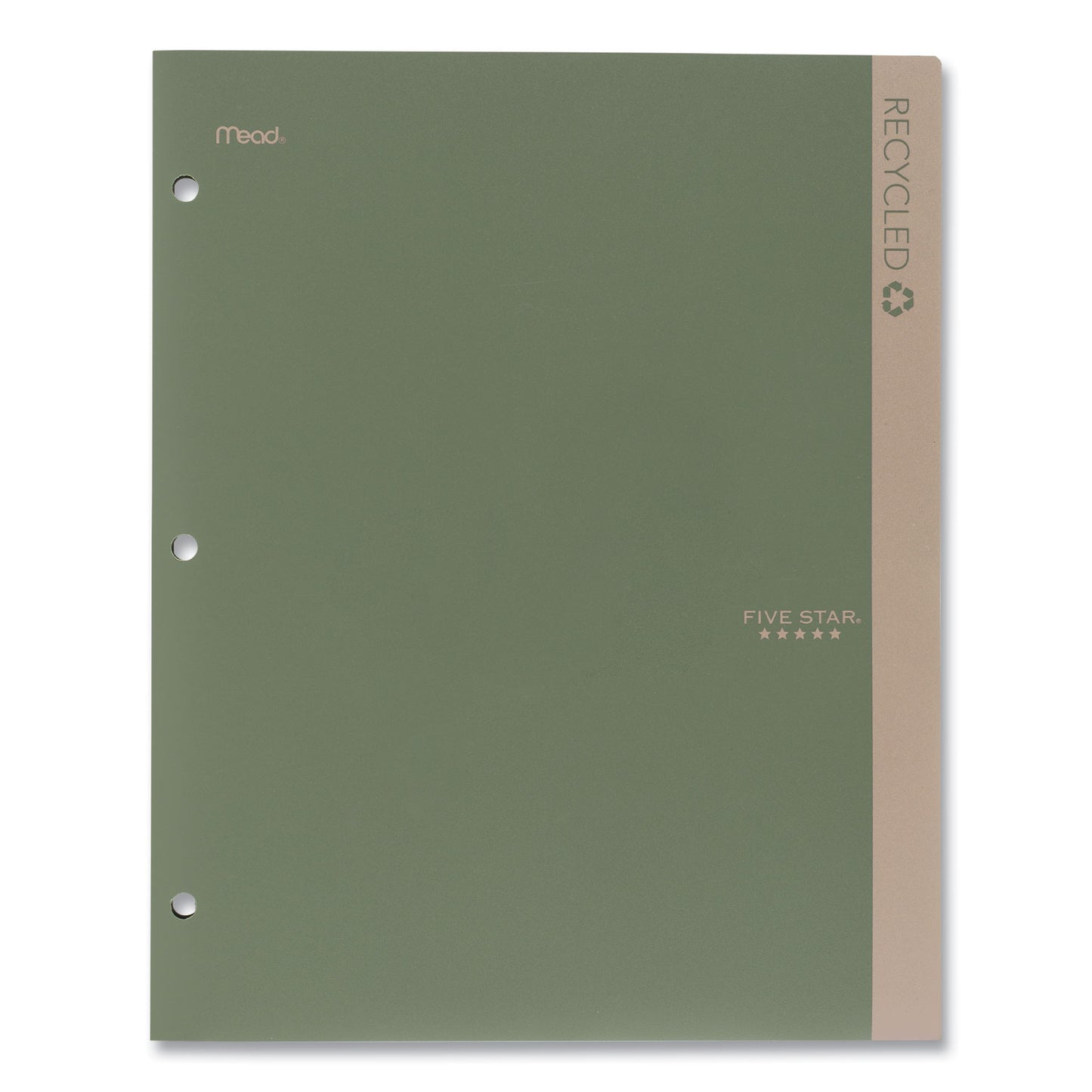 Five Star Recycled Plastic Two-Pocket Folder, 11" x 8.5", Randomly Assorted (330027)