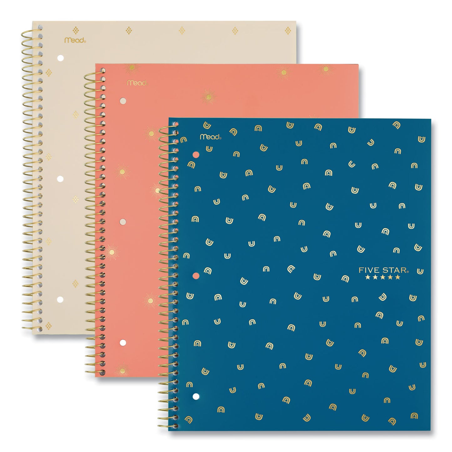 Five Star Style Wirebound Notebook, 1-Subject, Medium/College Rule, Randomly Assorted Cover Colors, (80) 11 x 8.5 Sheets (820156F)