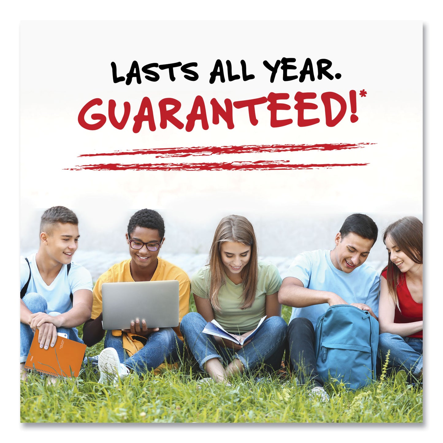 Five Star Reinforced Filler Paper Plus Study App, 3-Hole, 8.5 x 11, College Rule, 80/Pack (170102)