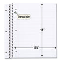 Five Star Recycled Notebook, 1 Subject, Medium/College Rule, Randomly Assorted Cover, 11 x 8.5 Sheets (820053)