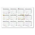 House of Doolittle Recycled Desk Pad Calendar, Wild Flowers Artwork, 22 x 17, White Sheets, Black Binding/Corners,12-Month (Jan-Dec): 2025 (197)