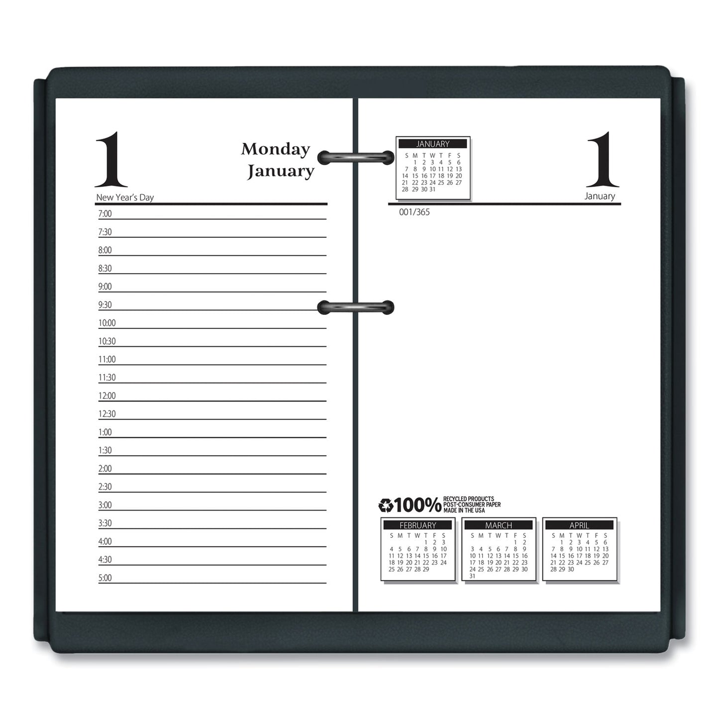 House of Doolittle Economy Daily Desk Calendar Refill, 3.5 x 6, White Sheets, 12-Month (Jan to Dec): 2025 (4717)