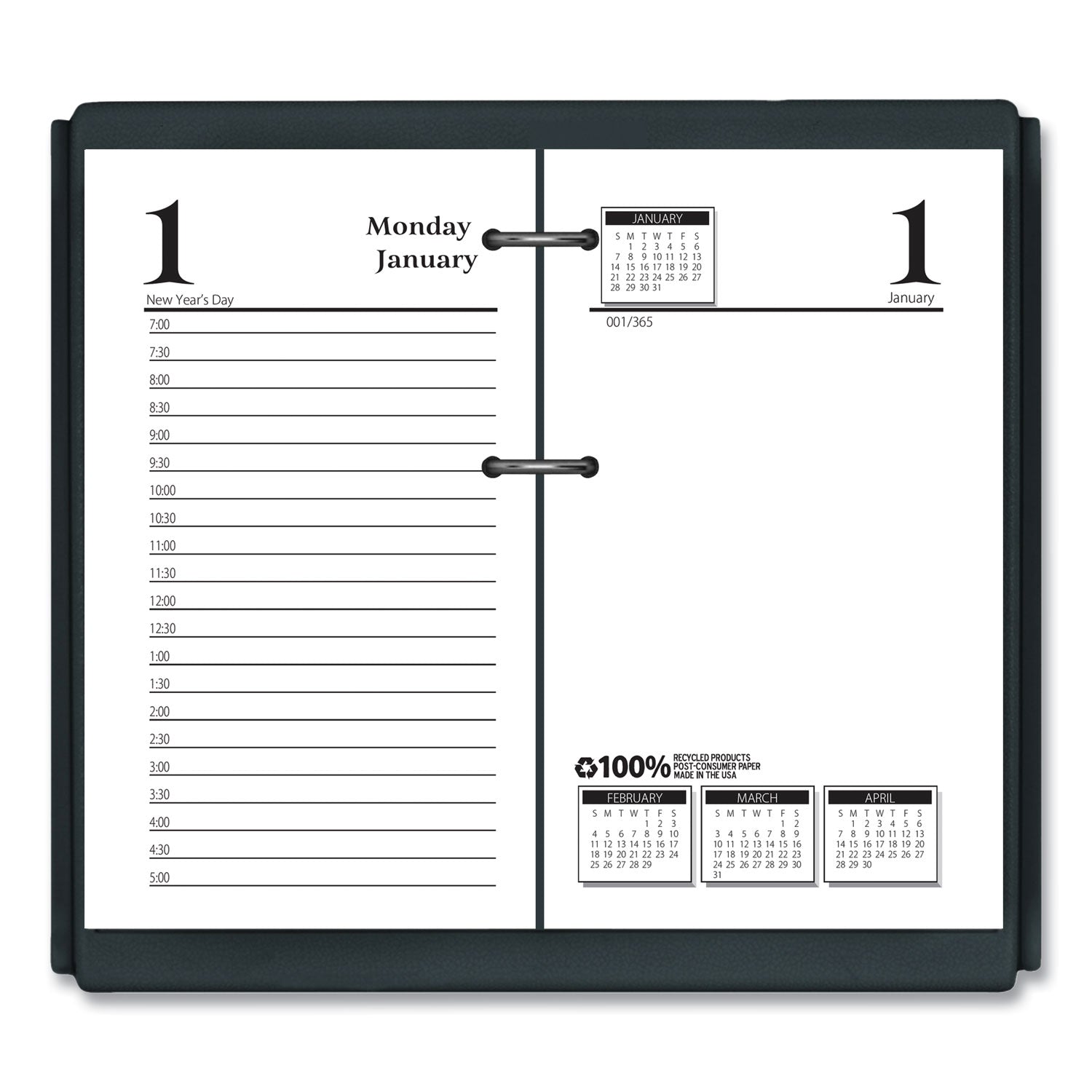 House of Doolittle Economy Daily Desk Calendar Refill, 3.5 x 6, White Sheets, 12-Month (Jan to Dec): 2025 (4717)