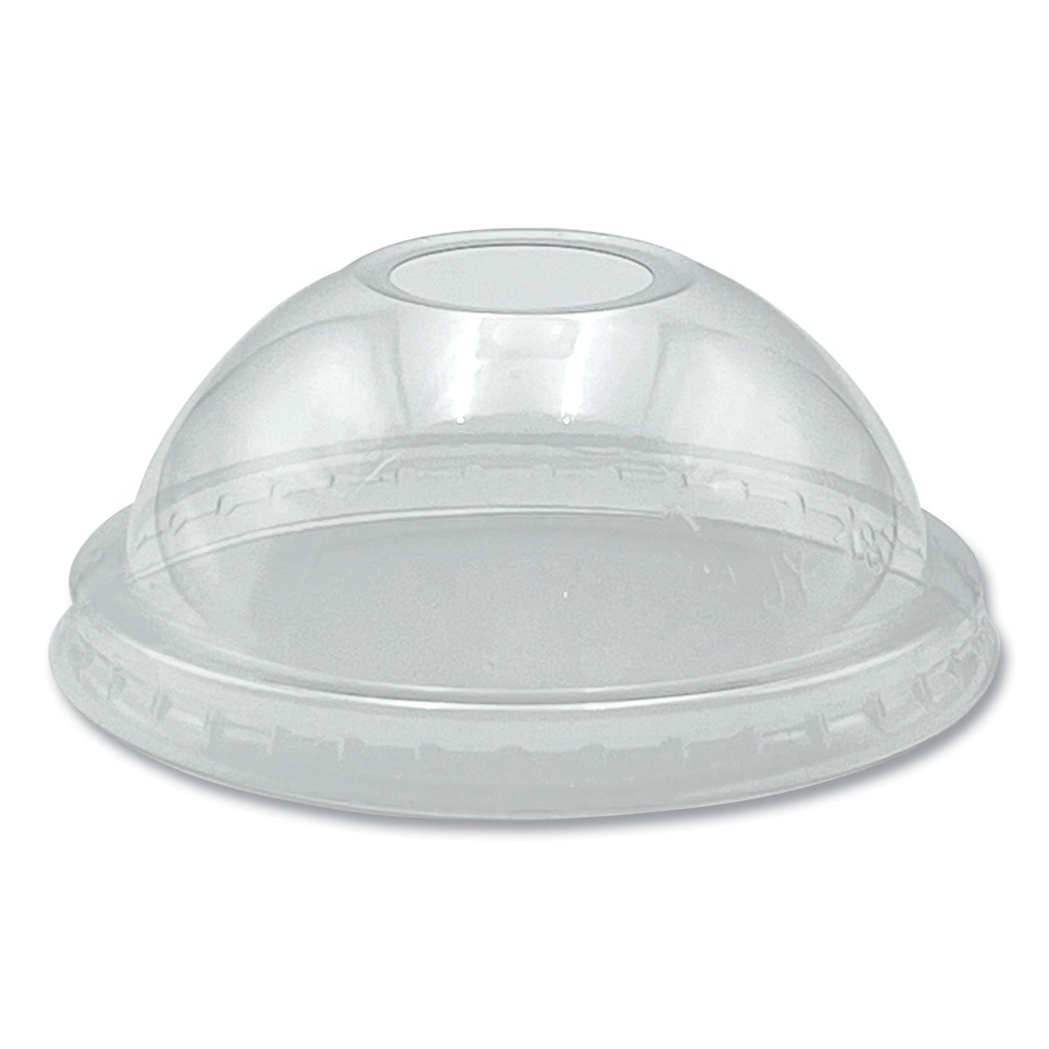 Boardwalk PET Cold Cup Dome Lids, Fits 9 oz to 10 oz PET Cups, Clear, 100/Pack (PET910DOMEPK)