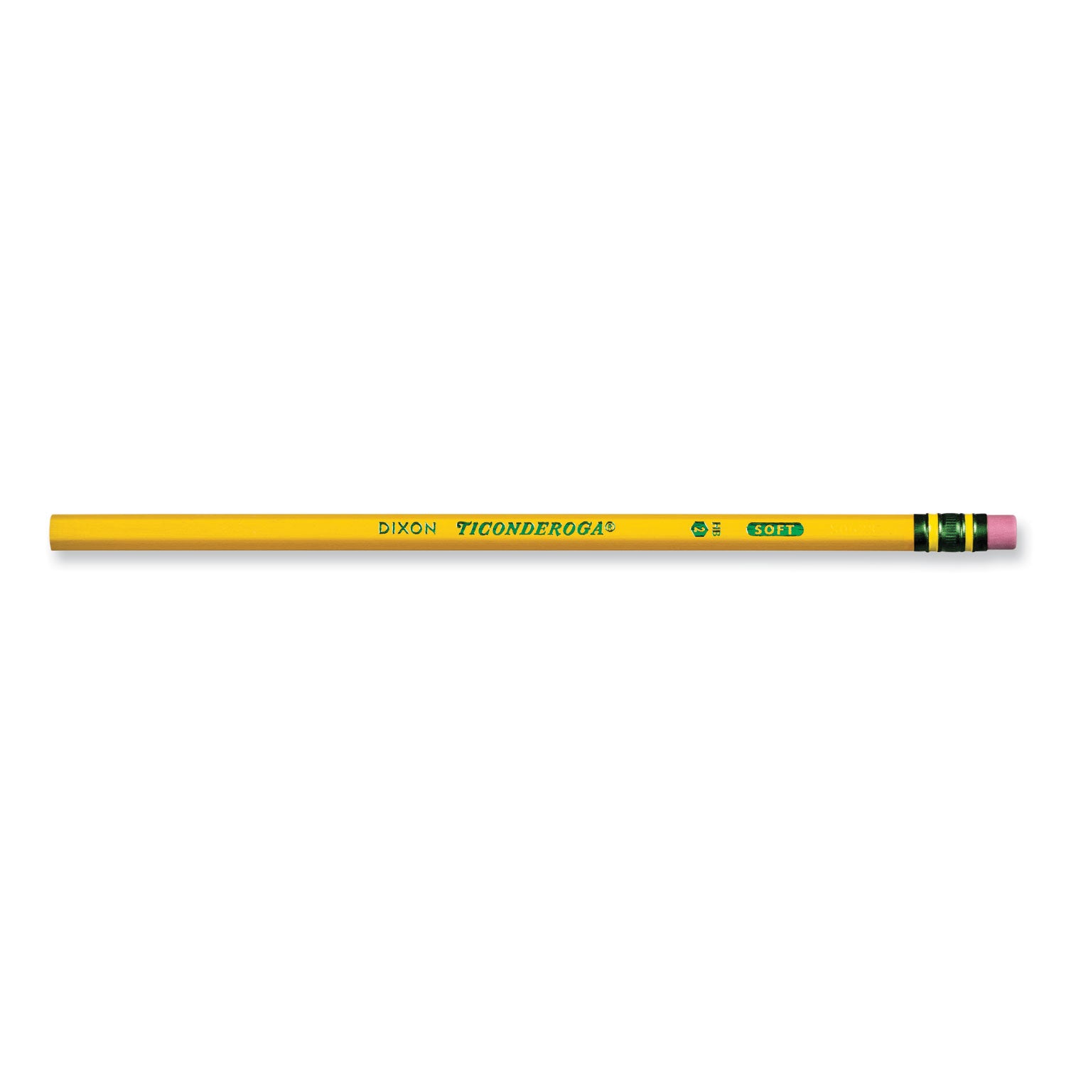 Ticonderoga Pencils, HB (#2), Black Lead, Yellow Barrel, 72/Pack (X33904X)