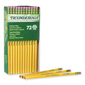 Ticonderoga Pencils, HB (#2), Black Lead, Yellow Barrel, 72/Pack (X33904X)