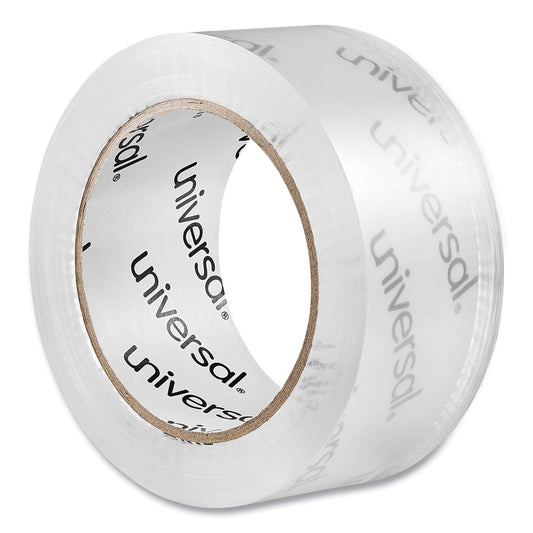 Universal Deluxe General-Purpose Acrylic Box Sealing Tape, 3" Core, 1.88" x 109 yds, Clear, 12/Pack (66100)