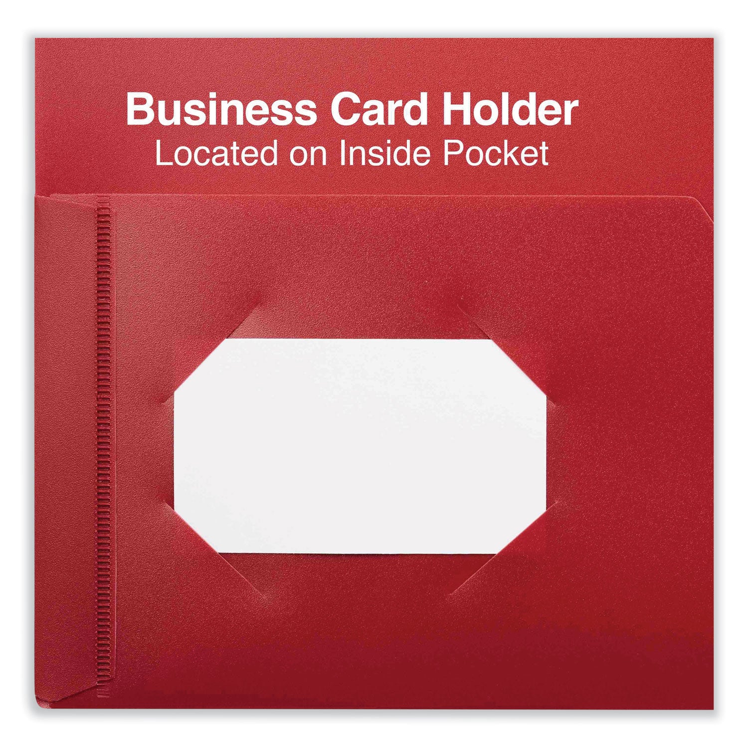 Universal Two-Pocket Plastic Folders, 100-Sheet Capacity, 11 x 8.5, Red, 10/Pack (20543)