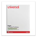 Universal Two-Pocket Portfolio, Embossed Leather Grain Paper, 11 x 8.5, Red, 25/Box (56611)