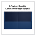 Universal Two-Pocket Portfolio, Embossed Leather Grain Paper, 11 x 8.5, Assorted Colors, 25/Box (56613)