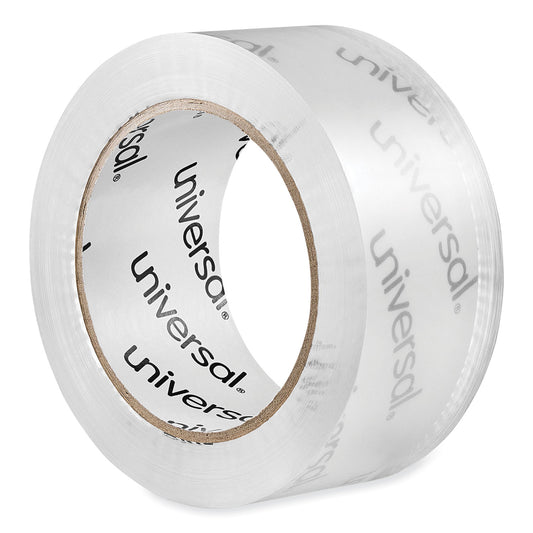 Universal Deluxe General-Purpose Acrylic Box Sealing Tape, 1.7 mil, 3" Core, 1.88" x 109 yds, Clear, 6/Pack (63120)