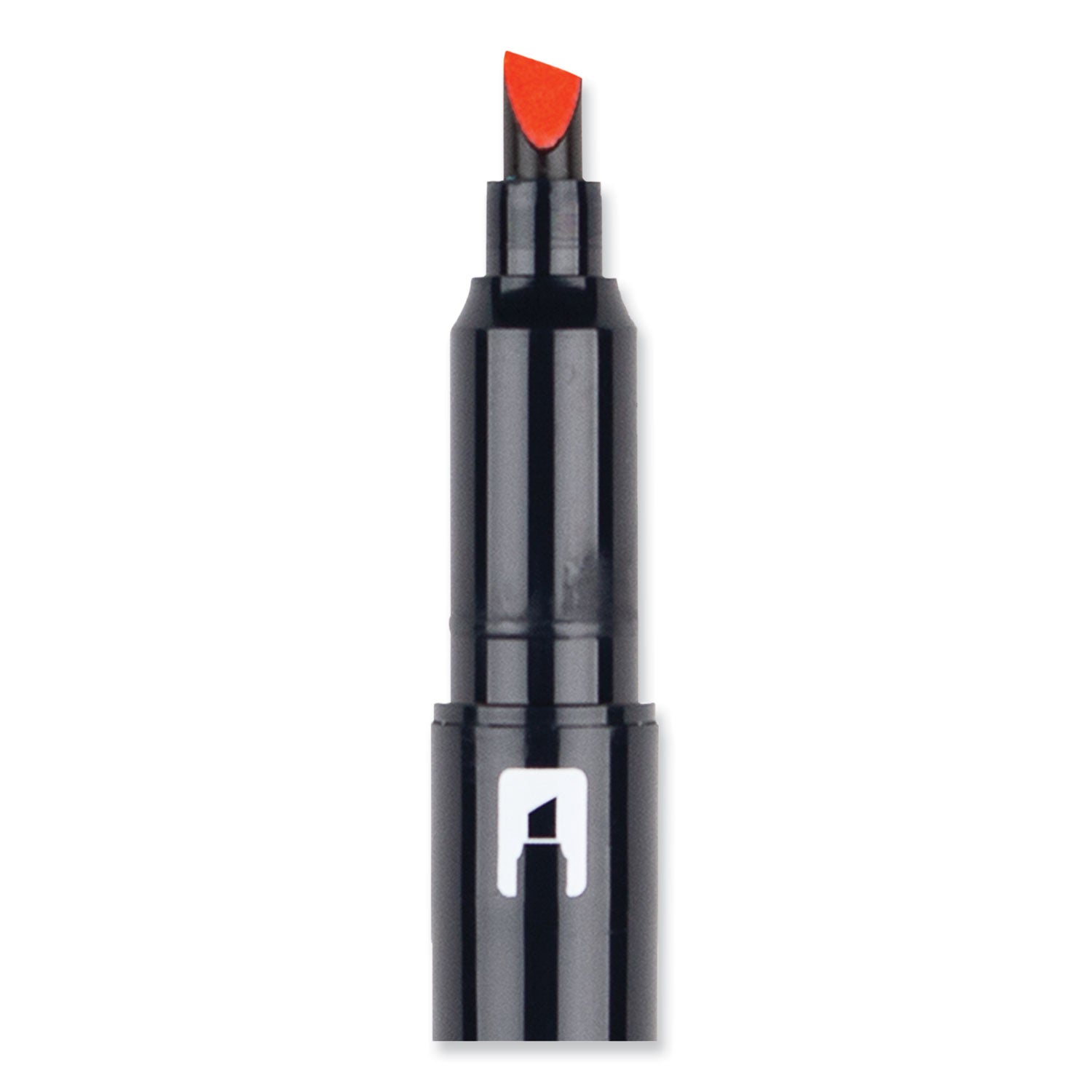 Tombow Edge Highlighters, Red Ink, Chisel/Bullet Tip, Red Barrel, 10/Box (56412)