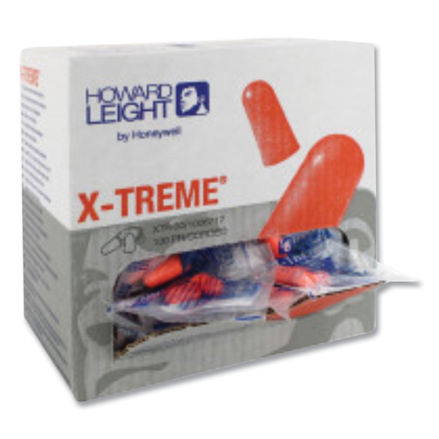 Howard Leight X-TREME Corded Disposable Earplugs, Corded, One Size Fits Most, 32 dB, Orange, 1,000/Carton (XTR30)