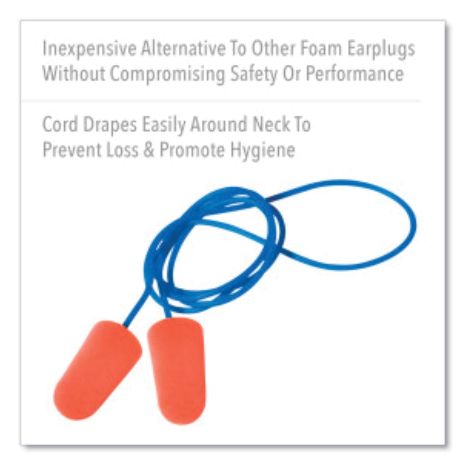 Howard Leight X-TREME Corded Disposable Earplugs, Corded, One Size Fits Most, 32 dB, Orange, 1,000/Carton (XTR30)