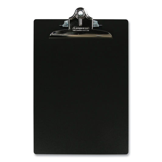 Saunders Aluminum Clipboard, 1" Clip Capacity, Holds 8.5 x 11 Sheets, Black (23517)